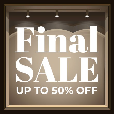 Final Sale Αυτοκόλλητο Βιτρίνας